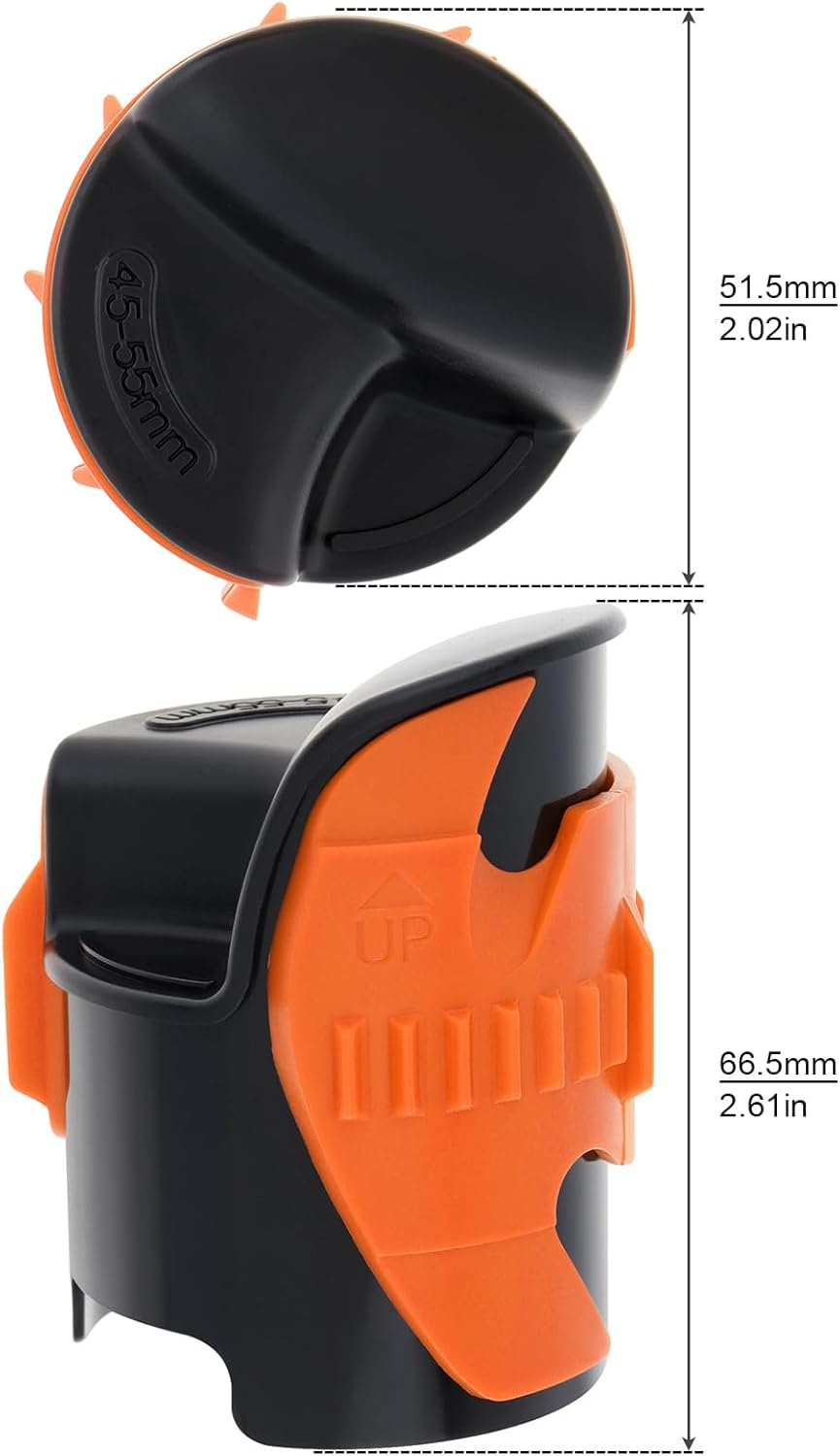 Windance Motorcycle Fork Seal Saver Cleaner,Front Fork Seal Clean Tool, Shock Repairing Absorber Tool 45Mm-55Mm (Orange) - Orange image number 3