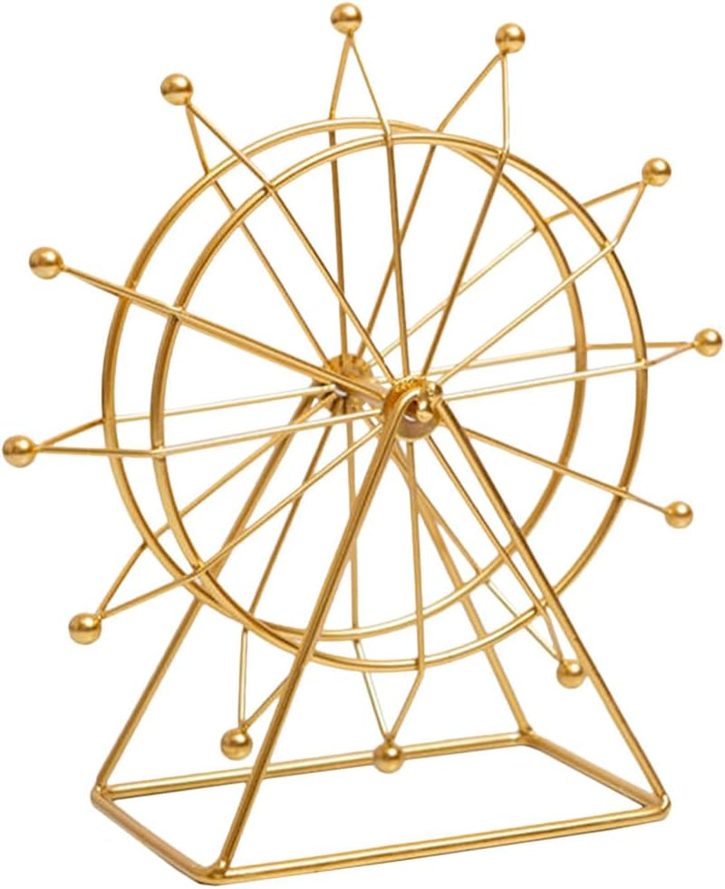 Gatuida Ferris Wheel Ornament 9 Inch Desktop Home Decor Accent for Living Room Office Table Decoration