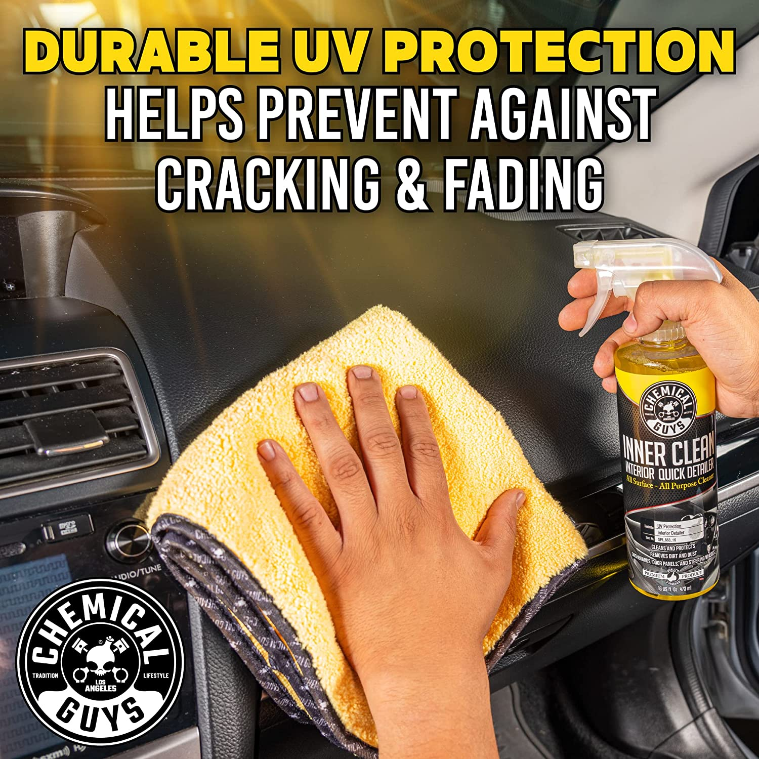 Chemical Guys SPI_663_16 Innerclean Interior Quick Detailer and Protectant (16 Oz)