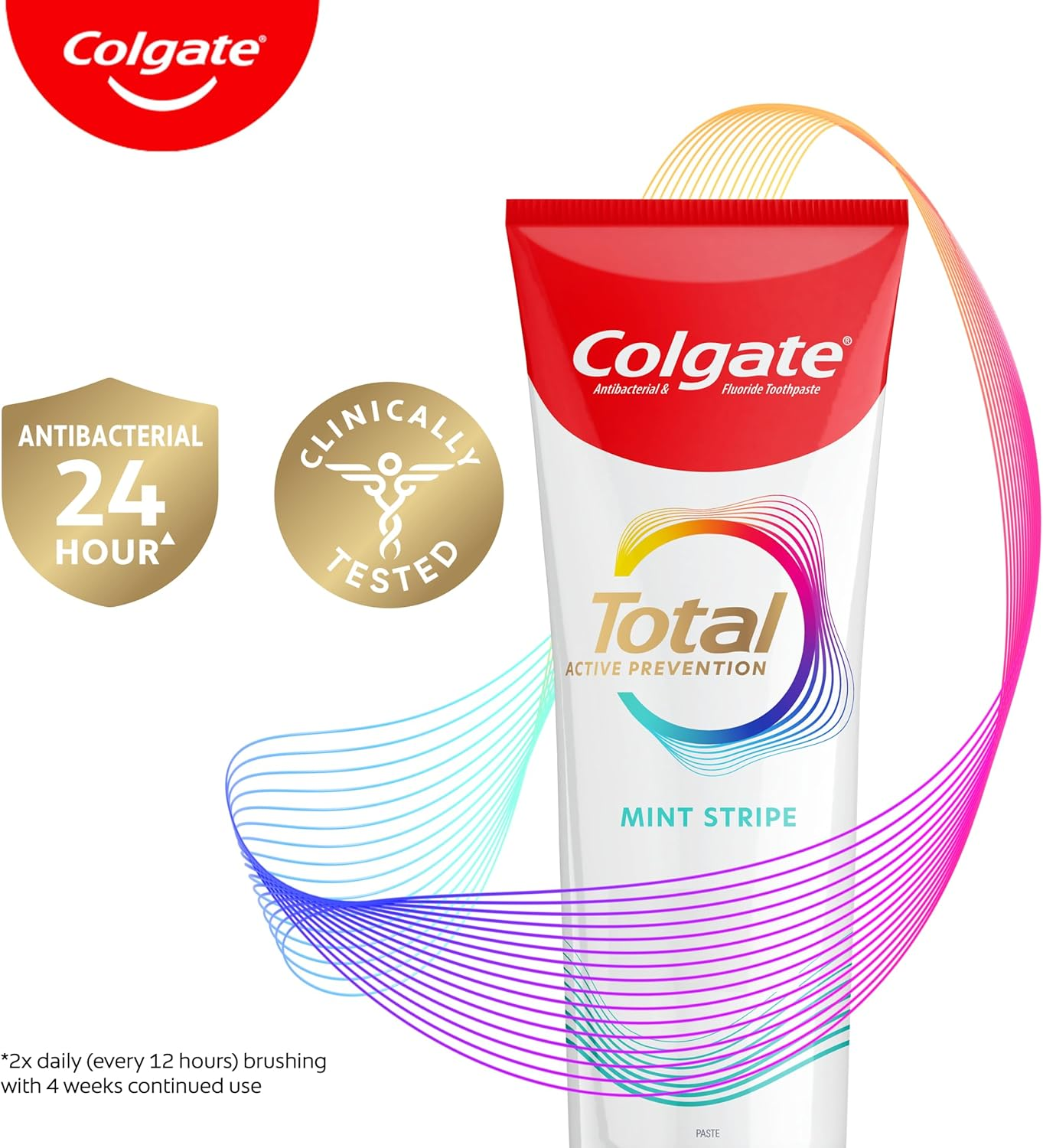 Colgate Total Active Prevention Toothpaste Mint Stripe 200G image number 2