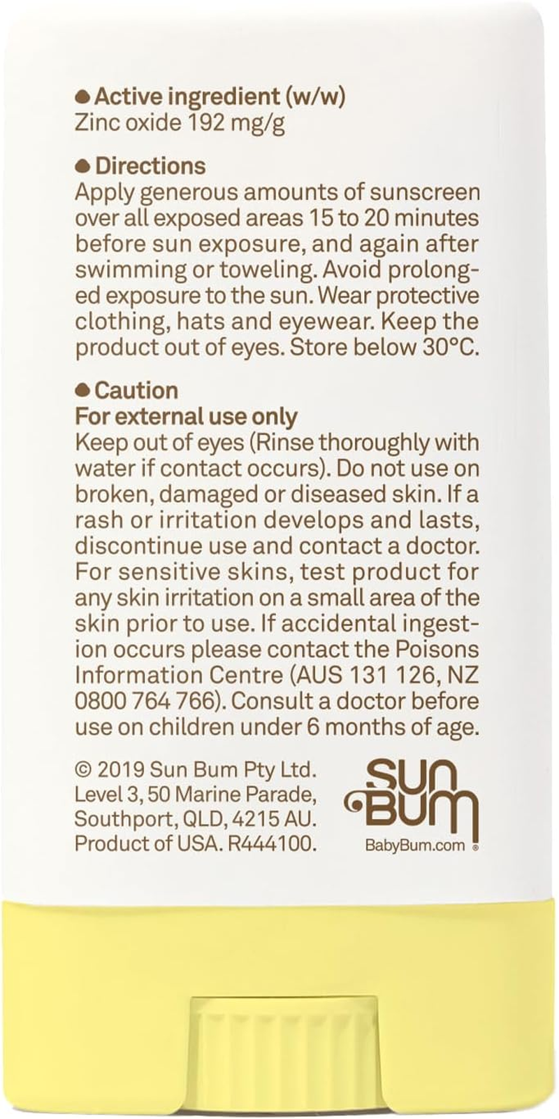 Sun Bum Baby Bum SPF 50 Sunscreen Face Stick - Mineral Roll-On UVA/UVB Face & Body Protection for Sensitive Skin - Fragrance Free - Travel Size - 13G image number 3