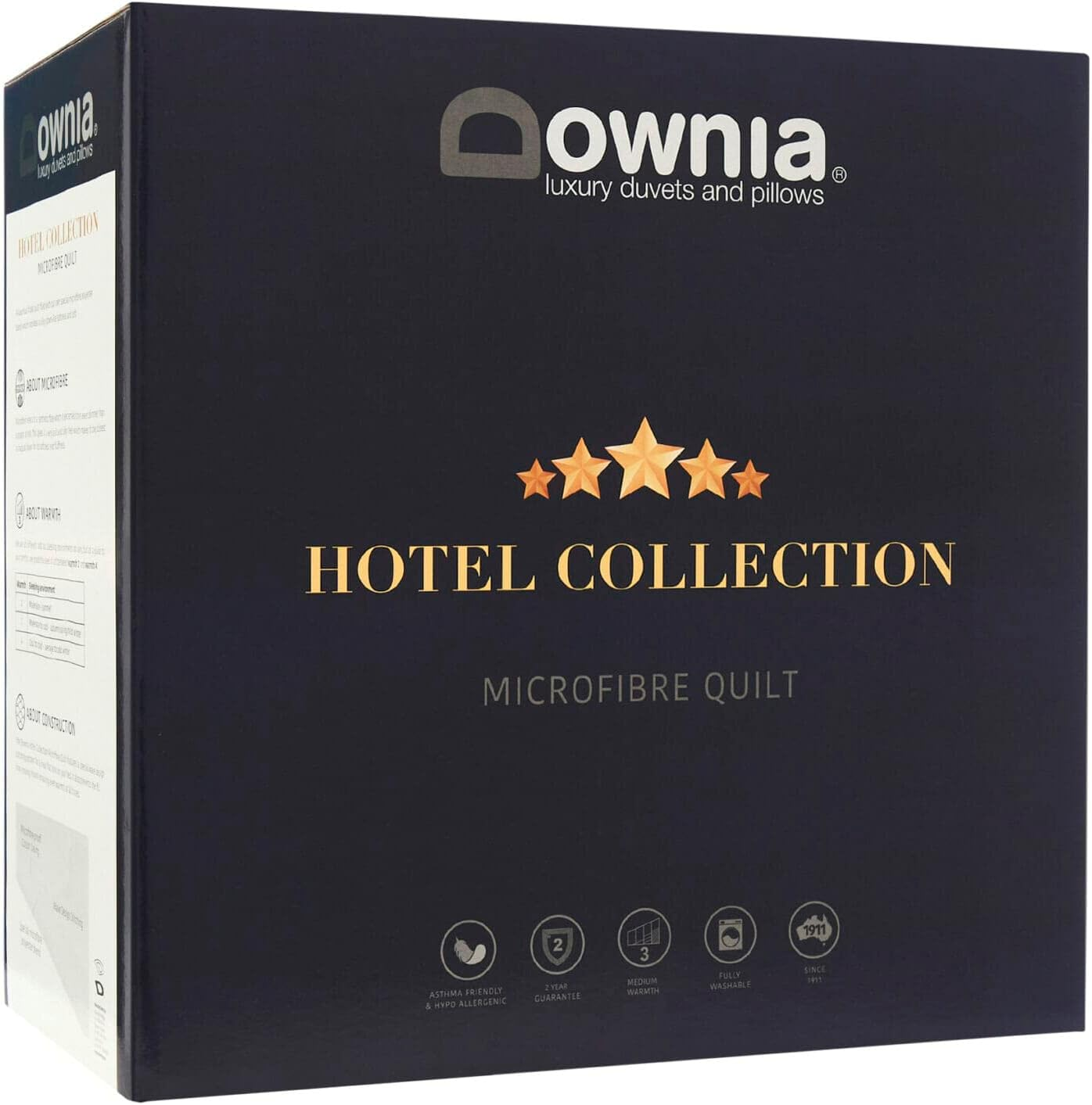 Downia Hotel Collection Microfibre Quilt, White, King image number 1