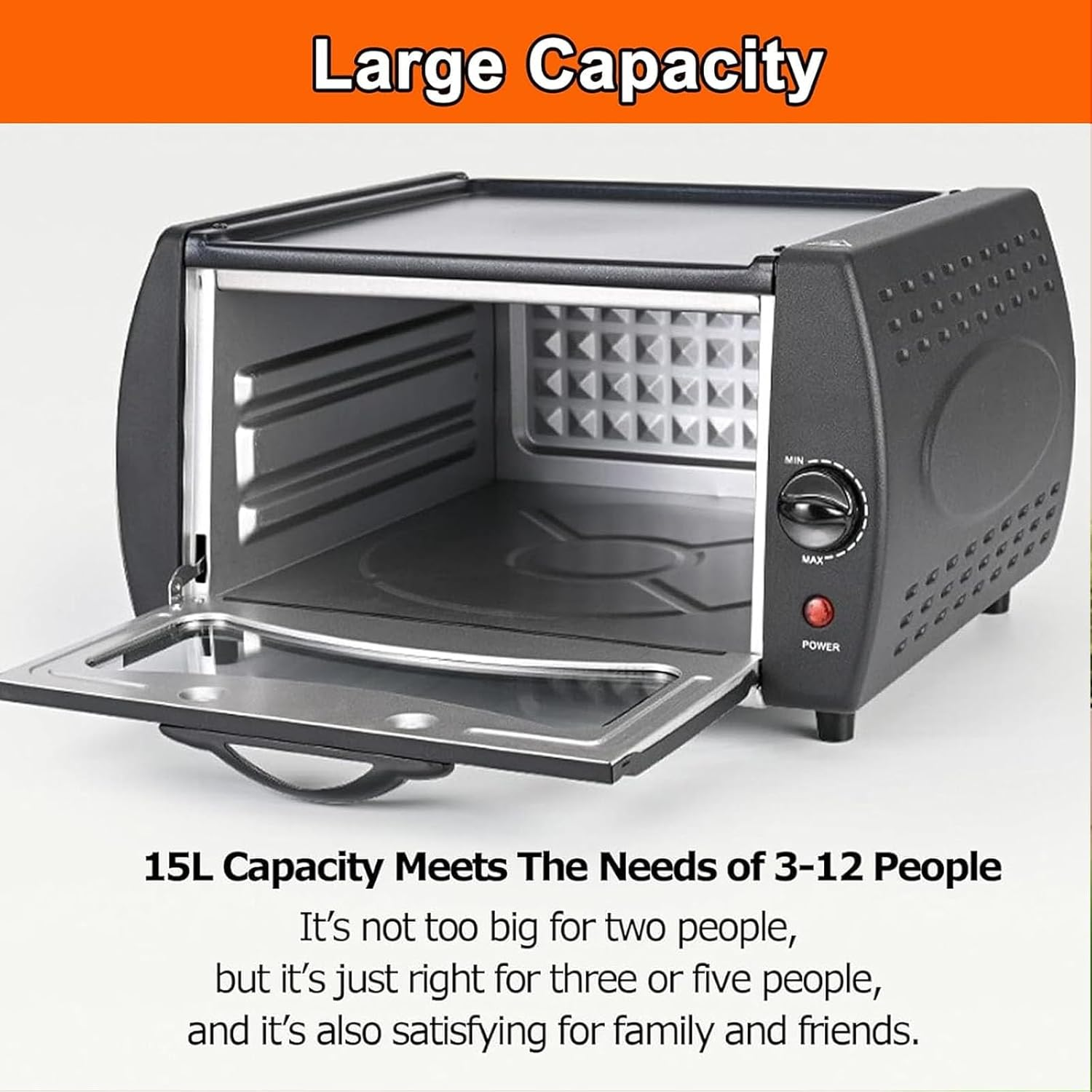 2-In-1 Tandoori Oven, 2100W Electric Tandoor Oven, 15L Mini Pizza Maker, 122&deg;F-752&deg;F Temperature Control, for Home and Takeaways image number 2