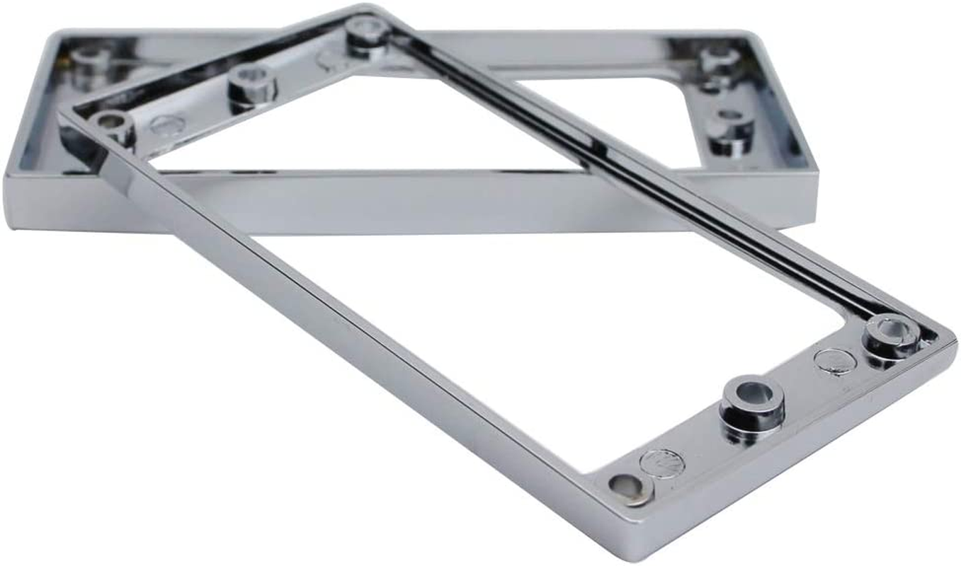 Guyker Flat Metal Humbucker Pickup Mounting Ring Set - Bridge Neck Pickups Cover Frame Replacement Part for Electric Guitar or Precision Bass(2Pcs, Chrome) - Antique Bronze image number 5