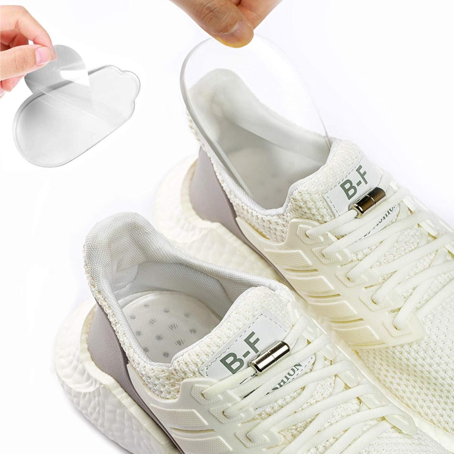 Medial & Lateral Heel Wedge Silicone Insoles - Supination & Pronation Corrective Adhesive Shoe Inserts Foot Alignment, Knock Knee Pain, Bow Legs, O/X Type Leg, Oste, Oarthritis (4 Pairs), 4 Pairs image number 1