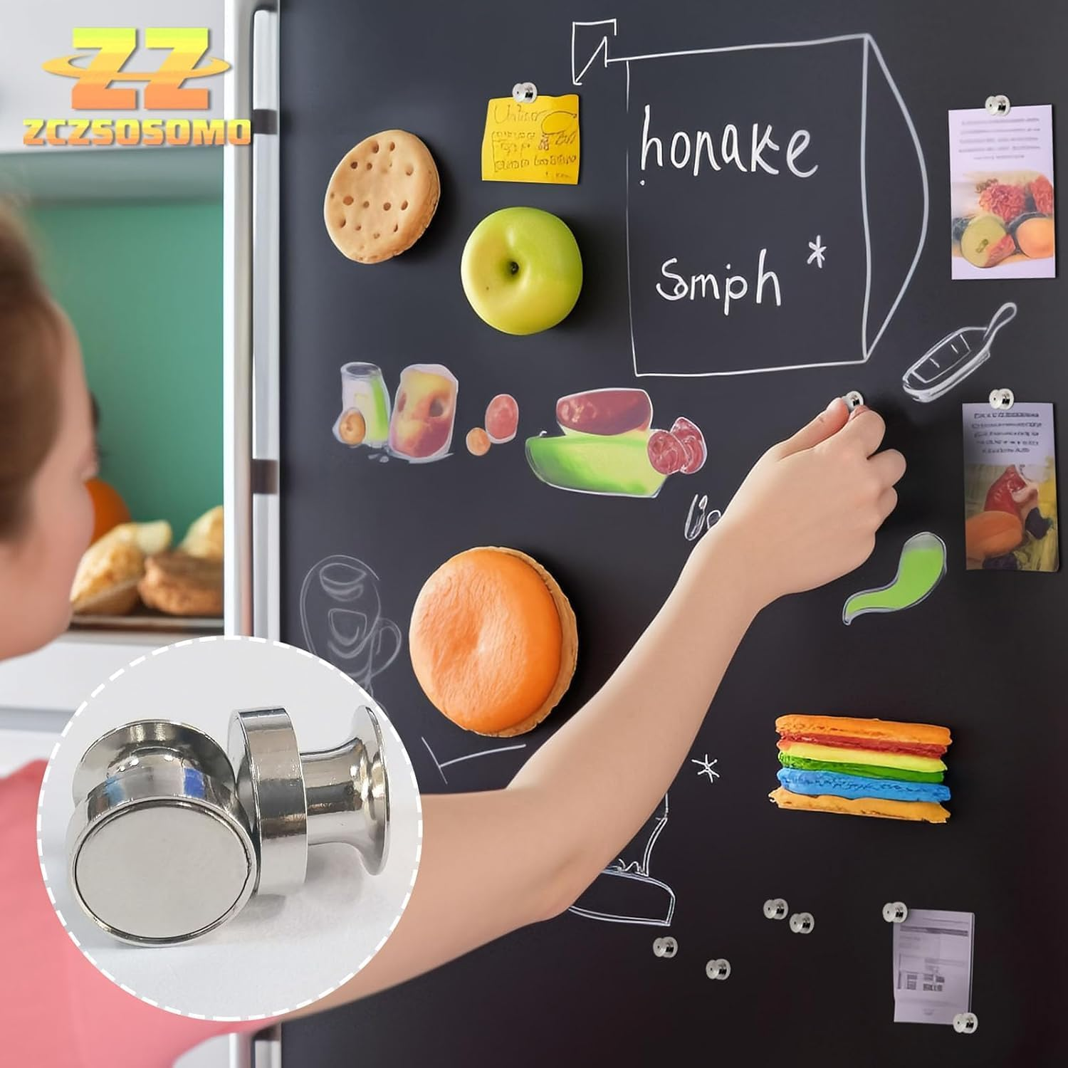 12 Silver Magnetic Pin Backs Convert Enamel Pins to Fridge Magnetic Board Metal Pin Backs Locking Clasp with Magnet for Backpacks DIY Crafts Brooches image number 4