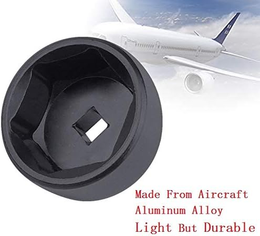 27Mm 6-Point Socket, Low Profile Oil Filter Wrench，3/8" Drive Oil Filter Removal Tool for Mercedes-Benz A-Class,Ford,Renault,Nissan,Dodge,Hyundai,Kia,Mini,Fiat, All 27Mm Oil Filter Caps(Black)