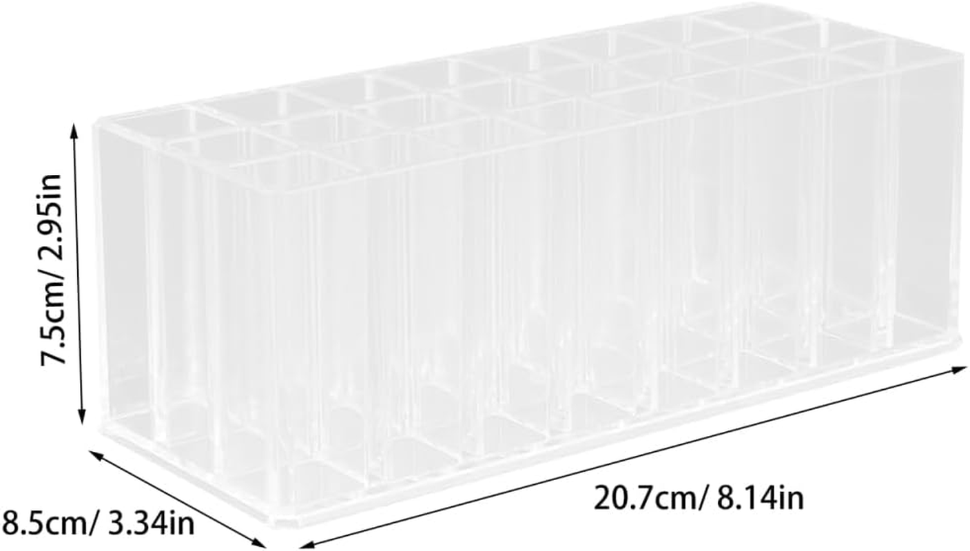 ULTECHNOVO Lipstick Organizer - Grids Lipsticks Holder - Clear Acrylic Lipgloss Organizer and Storage Display Case for Lip Gloss image number 2