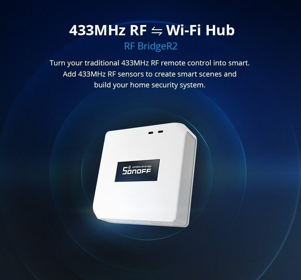 Wireless Bridge R2 Gateway 433Mhz Smart Remote Controller Smart Scenes, Wifi Remote Control RF Bridge