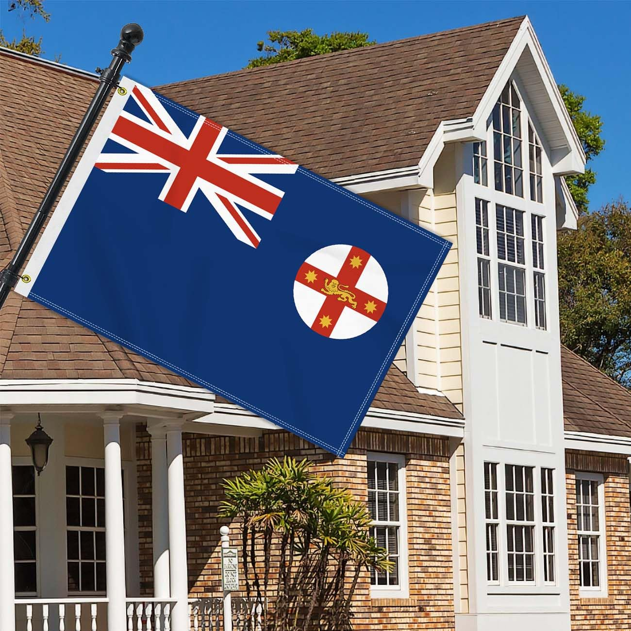 Medium 2&times;3 FT New South Wales State Flag, 60&times;90 CM NSW 100D National Outdoor Banner,Decorgarden with Brass Gromment image number 2
