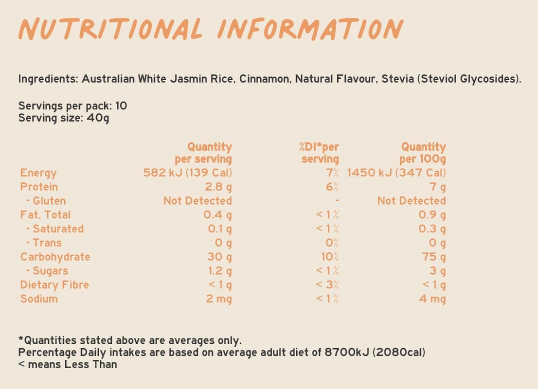 Creamy Rice 400G - Cinnamon Bun image number 3