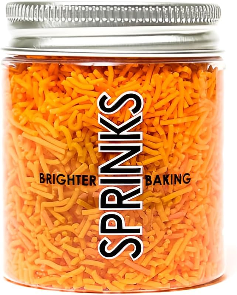 Sprinks Jimmies Sprinkles 60G 1Cm Orange | Edible Sprinkles for Cake Cupcake and Dessert Decorating image number 5