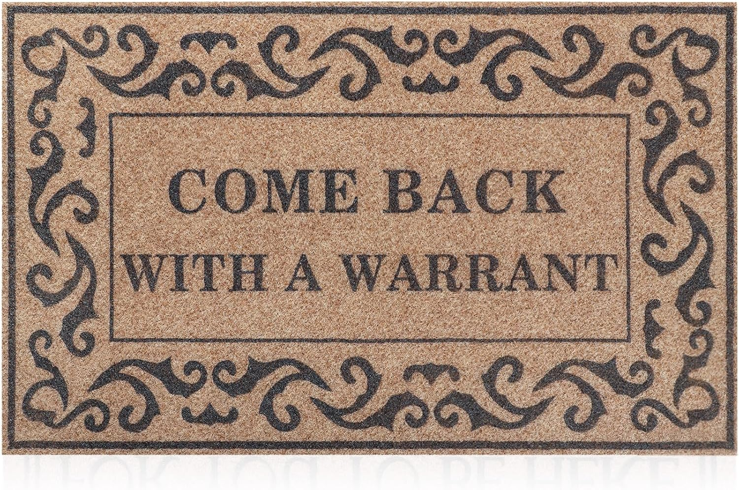 Door Mat Funny Durable Front Door Mat for Home Entrance Kitchen and Garden Entryway Indoor Outdoor Welcome Mat Non Slip Rubber Backing Mats Easy to Clean 18 X 28 Inches Brown image number 4