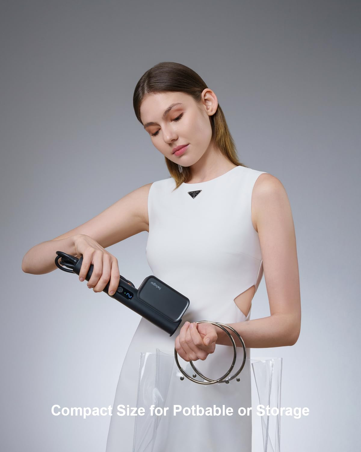 G7 Travel Clothes Steamer, Dual Voltage 100-240V Iron Steamers Professional Portable Steamer, Only 1Lbs Fashion Light Mini Handheld Garment Steamer for Global Travel and Home image number 5