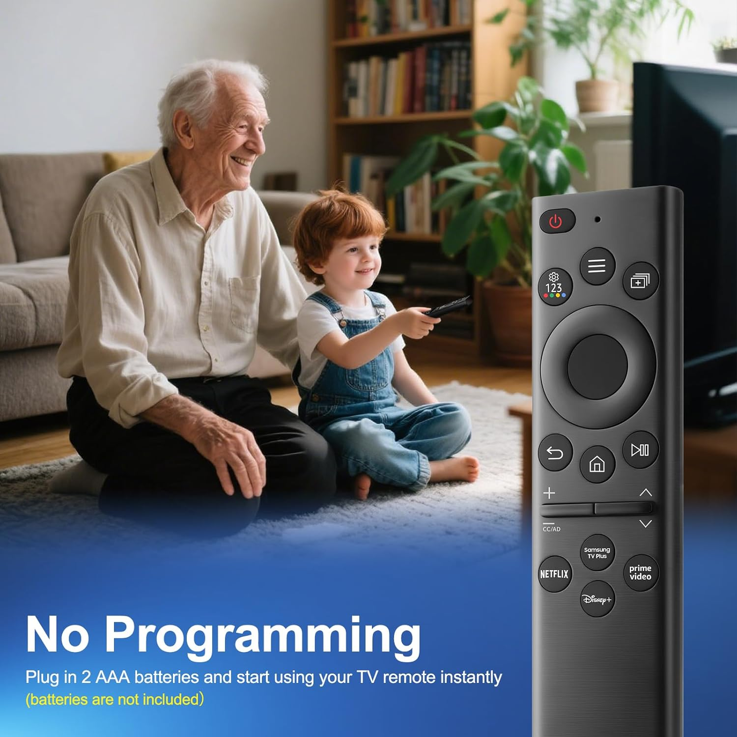 Universal Remote Control for Samsung Frame Solar QLED Neo OLED Crystal UHD Curved 4K 8K Smart TV Q60 Q70 Q80 AU8000 BU8000 CU8000 Series 8 Replacment Remote BN59-01385A BN59-01385B image number 3