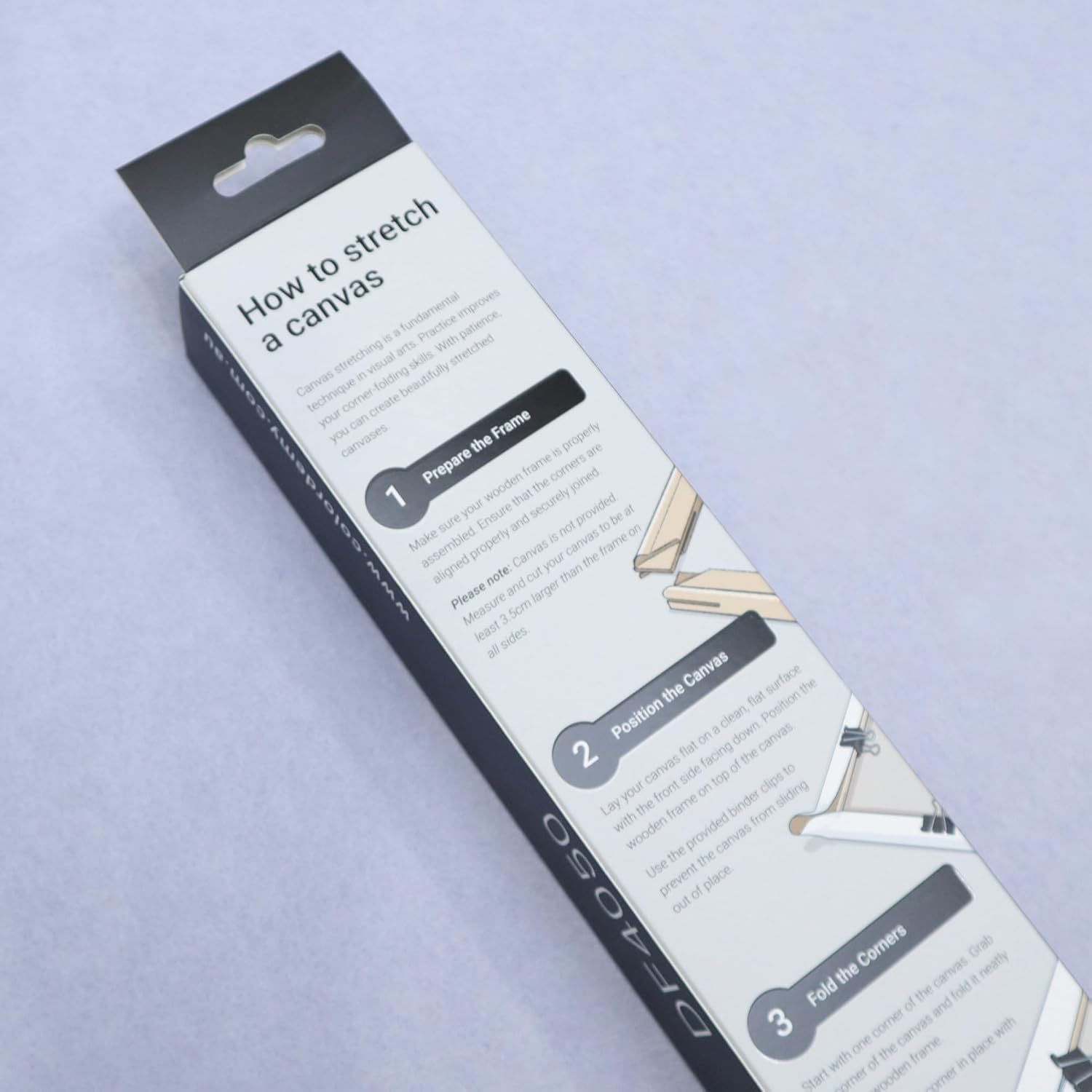 Colordemy DIY Canvas Stretch Frame Kit - 40X50Cm with 2X40Cm & 2X50Cm Stretcher Bars, Ideal for Paint by Numbers Canvas Stretching image number 3