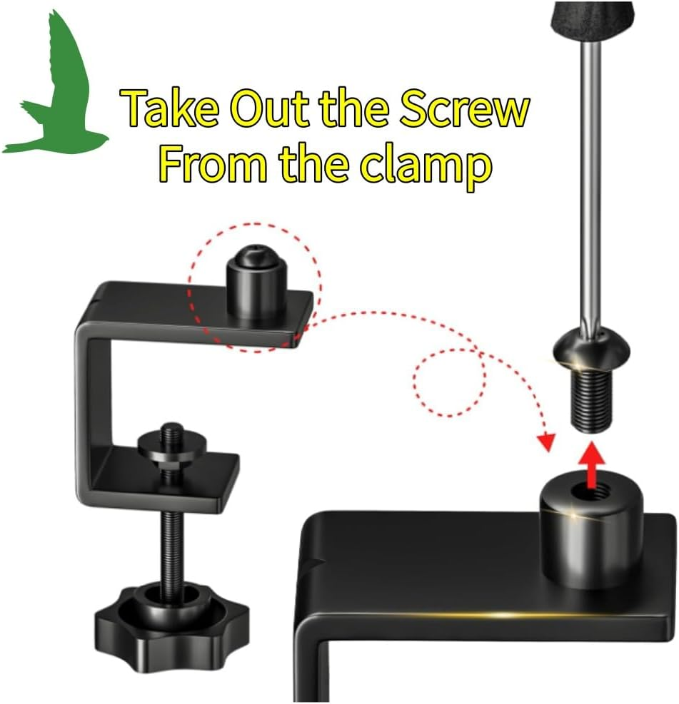 30 Cm Deck-Mounted Unheated Bird Bath Bowl with Detachable Fence Clamp for Balcony Railings image number 3