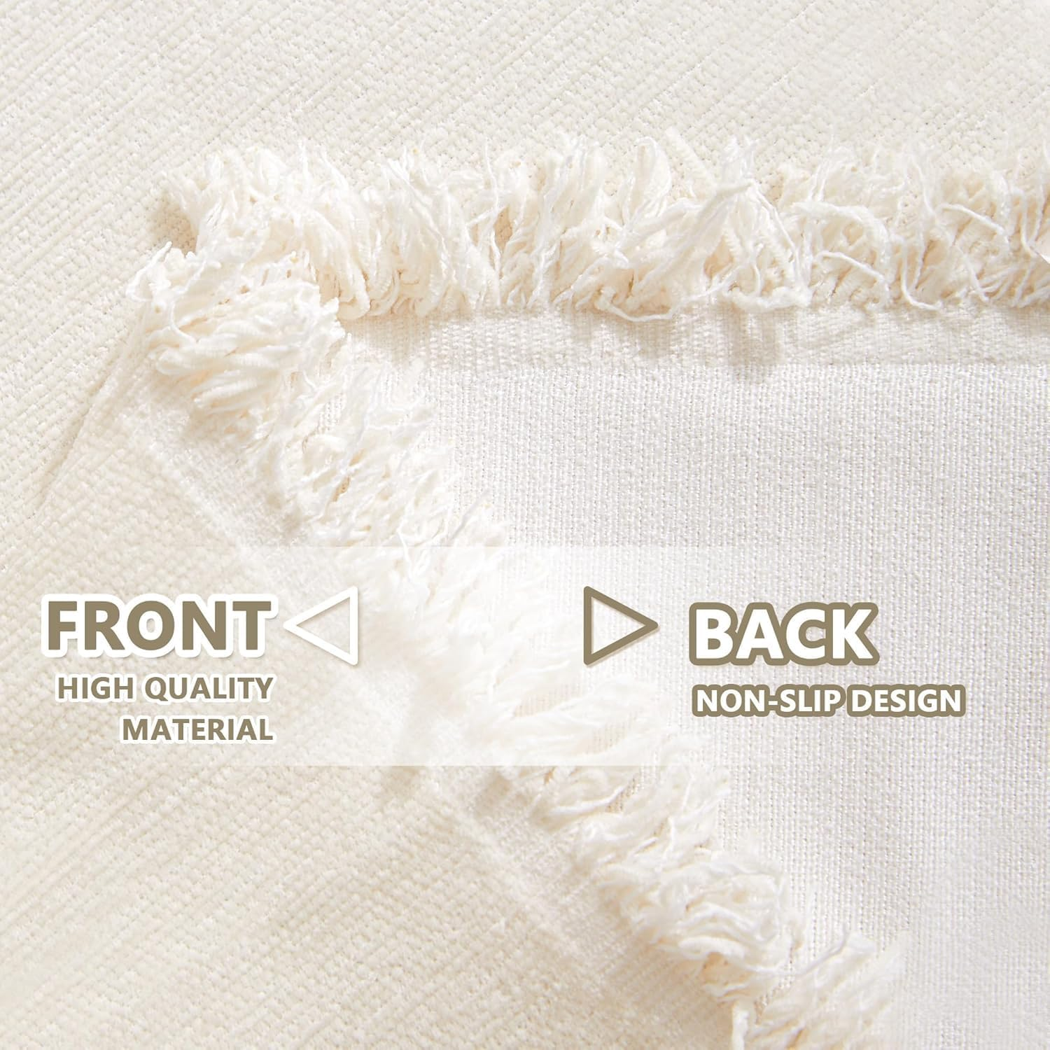 Couch Cover for Pets, Couch Covers for 2 Cushion Couch Sofa Sectional L Shape Chenille Sofa Cushion Covers for Pets, Throw Couch for Dogs, Kids (Beige, 180 X 300Cm) image number 3