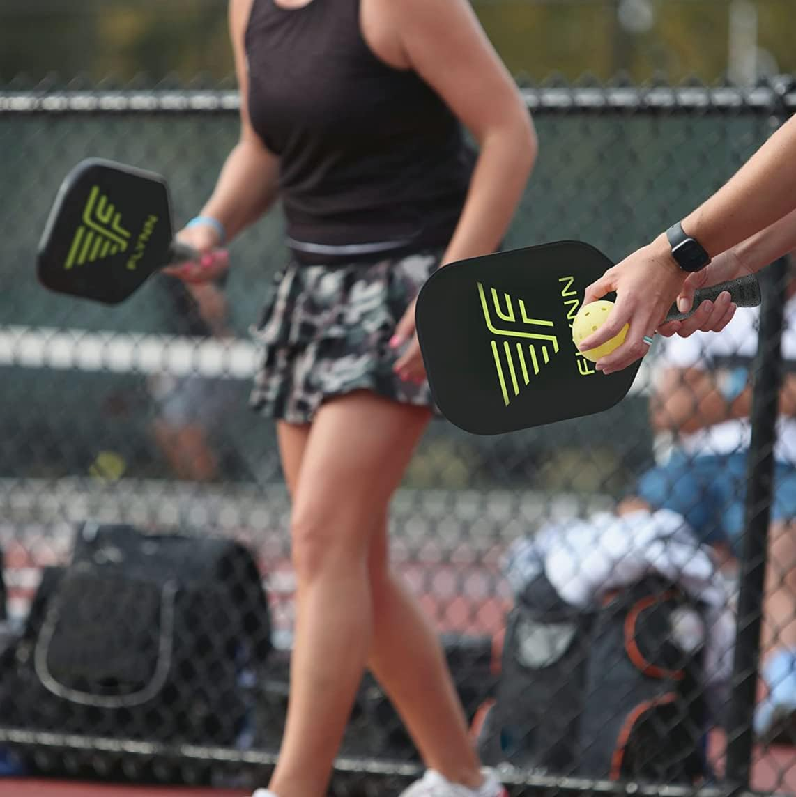 Flynn Outdoor Pickleball Balls - 6 Pickleballs per Pack. Bright Yellow, 40 Holes for True Flight, Consistent Bounce, Suitable for Outdoor Pickleball Practice and Match Play. image number 5