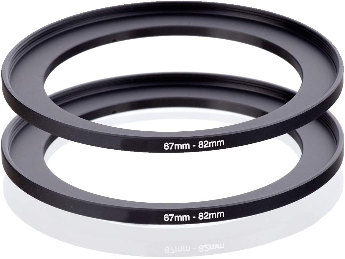 67Mm-82Mm Step up Ring [ 67Mm Lens to 82Mm Filter], FANZR Camera Lens Filter Adapter Ring, Premium Aluminum (2 Packs) image number 6