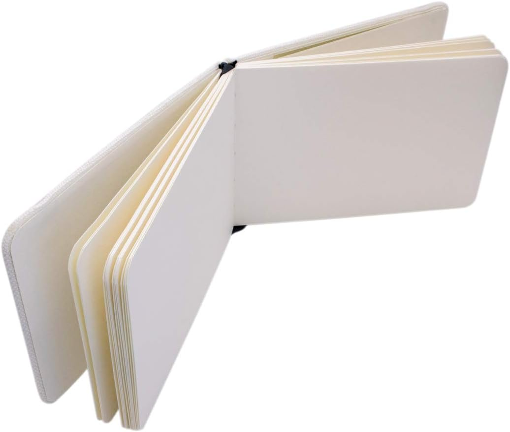 Etchr Mixed Media Sketchbooks for Drawing and Painting I A5 5.8X8.3In Hot Press Smooth 100 Percent Cotton Sketch Watercolor Paper I Vegan Friendly I 54 Pages Landscape Format