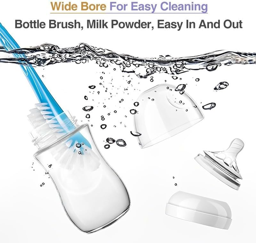 Affinity Advanced Anti-Colic Baby Bottle, Silicone-Soft Baby Bottles with Natural Nipple, 0+ Month Infants, BPA, PVC, Latex and Phthalate Free, Variable Flow-150 ML image number 1