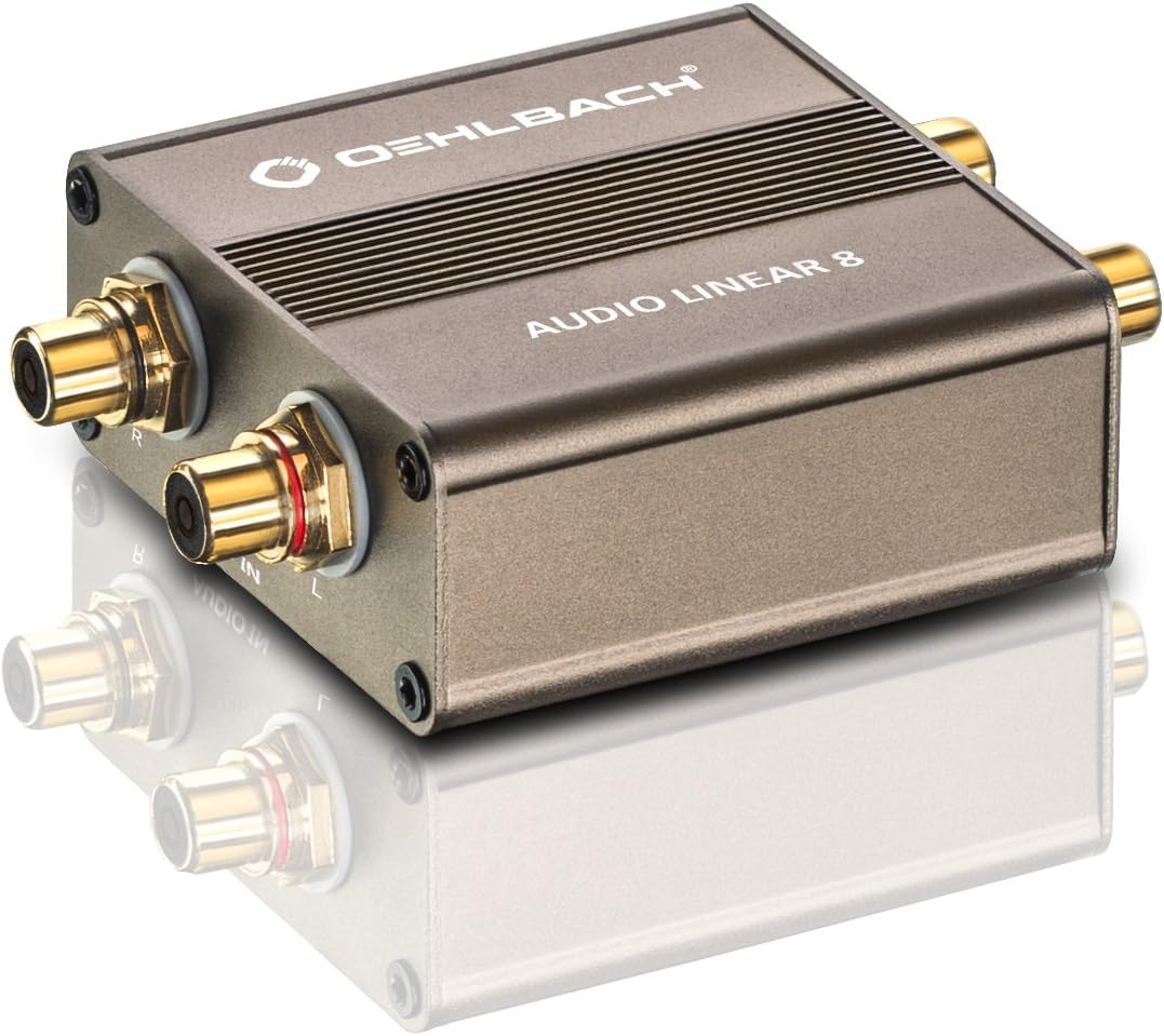 Oehlbach 9052 Audio Linear 8, Rcaseparation Filter/Noise Suppressor/Ground Loop Isolator, Perfect for Subwoofer