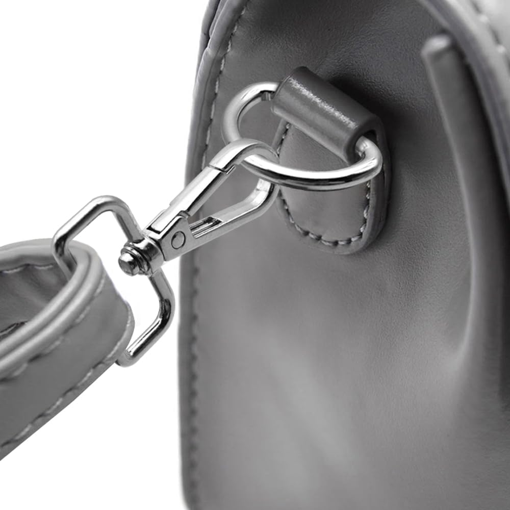 30 Pcs D Rings for Purse Bag, AFUNTA Hardware Purse Heavy Duty Swivel Snap Hooks and Tri-Glide Slide Buckles for Bag Making Buckles Craft (25Mm/31Mm) image number 6