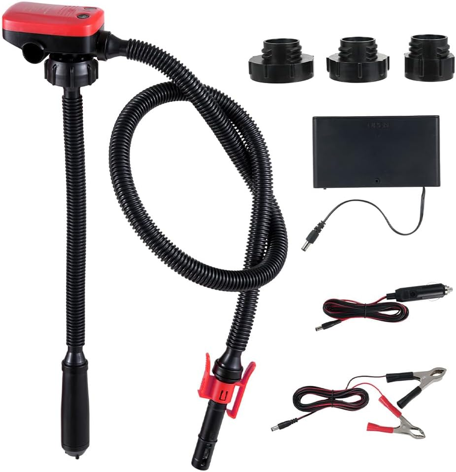 ALSTON 12V Portable Electric Oil & Diesel Transfer Pump, 14.4LPM/3.2GPM, Auto-Stop Sensor, 3 Power Supply Options image number 2