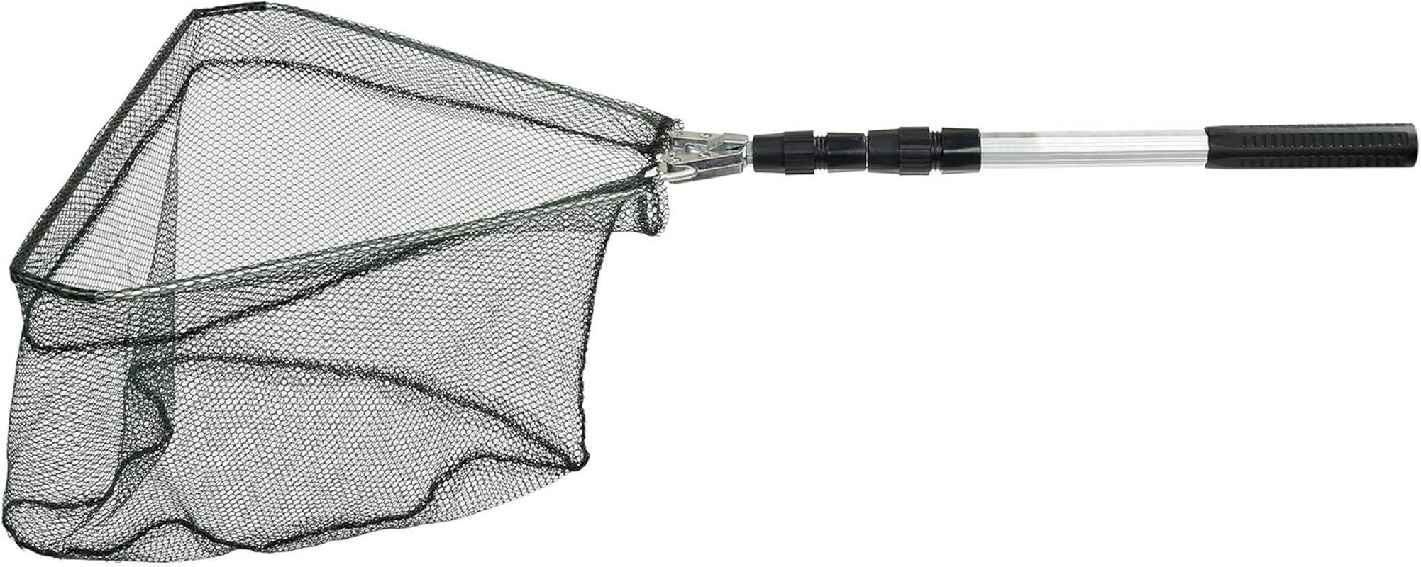 Folding Fishing Net, Telescoping Landing Net Collapsible Freshwater Easy Transportation & Storage Folding Fishing Net for Kayak, Salmon, Fly, Catfish, Trout Fishing.Pole Handle Extends to 50 Inches image number 4