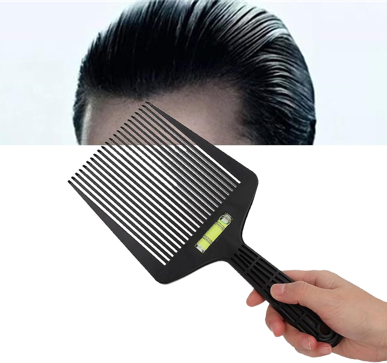 Flat Top Guide Hair Comb - Barber Cutting Angle Adjustment, Wide Tooth Comb Styling Tool for Home Salon image number 5