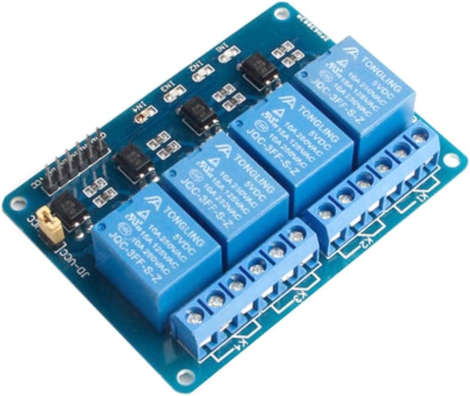 5Pcs 4 Channel CH4 5V 12V 24V Relay Module Shield for ARM PIC (5V) image number 1