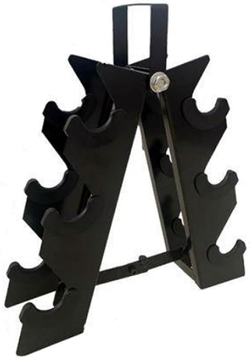 Dumbbell Rack, 3-Layer A-Type Dumbbell Rack, Portable Dumbbell Stand, Small Home Fitness Dumbbell Placement Rack, Dumbbell Holder Storage Rack for Fitness Home Gym image number 1