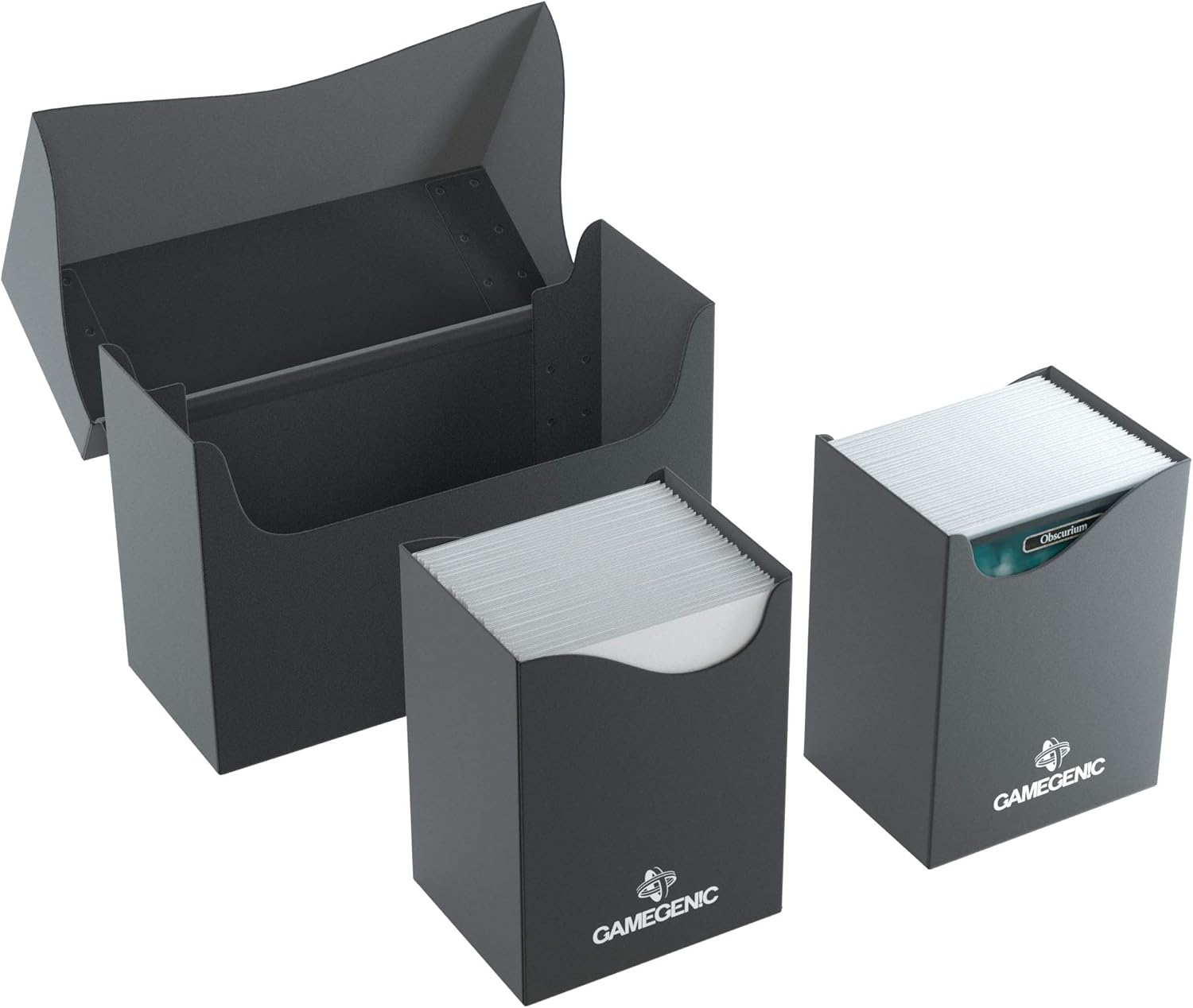 Gamegenic 160 Sleeves Card Double Deck Holder Box, Black image number 5