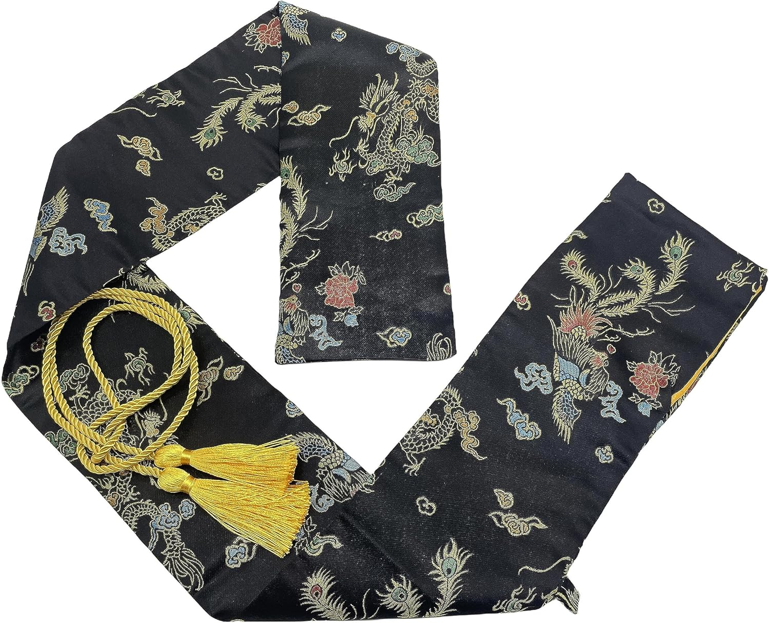 2Pcs Sword Bag 51Inch Synthetic Silk Katana Bag Sword Cover Carrying Case for Samurai Swords - Blue image number 5