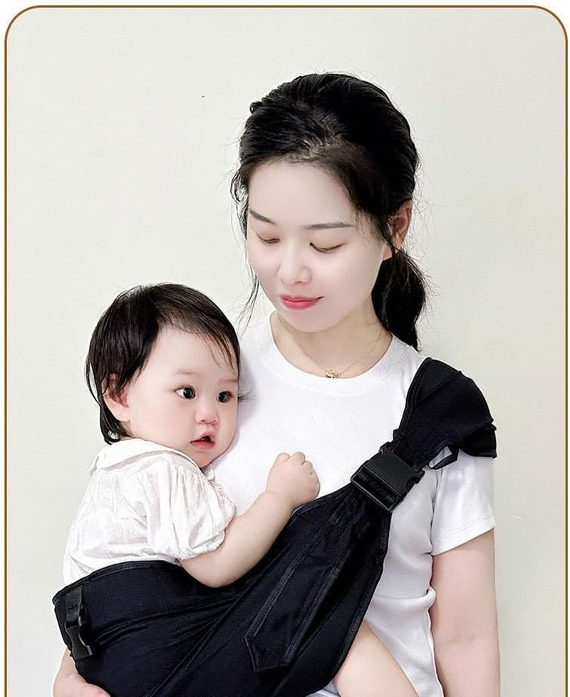 Baby Toddler Sling Carrier Lightweight Hip Slings Carrying Non-Slip Side Kid Holder Chest Wrap 0-12 Months Infants & Toddlers Newborn to Sling, Nursing Outdoor Travel Breathable image number 4
