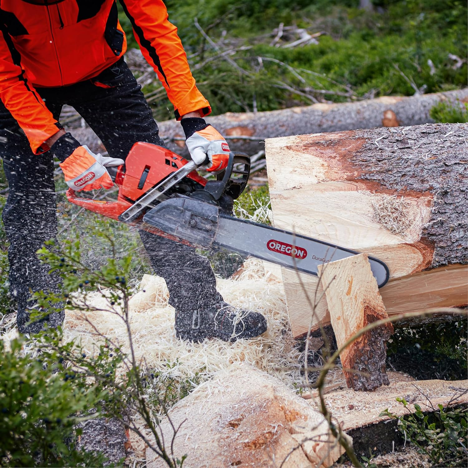 Oregon S56X3 3-Pack Advancecut Chainsaw Chains for 16-Inch Bar -56 Drive Links &ndash; Low-Kickback, Fits Husqvarna, Echo, Poulan, Wen and More image number 3