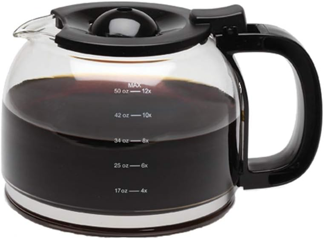 Capresso 4424.01 12 Cup Glass Replacement Carafe for 424, Black