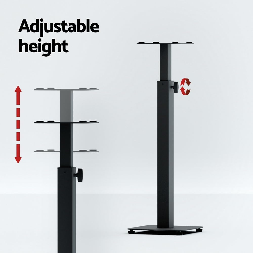 Alpha Speaker Stand 70-117Cm Adjustable Height Surround Sound Studio Home 2Pcs image number 6