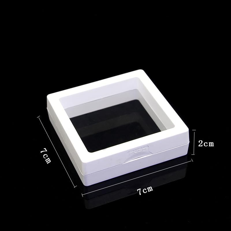 DACUAN 10PCS Coin Display Box , 3D Floating Frame Display Holder with Stands For, AA Medallions, Jewelry image number 2