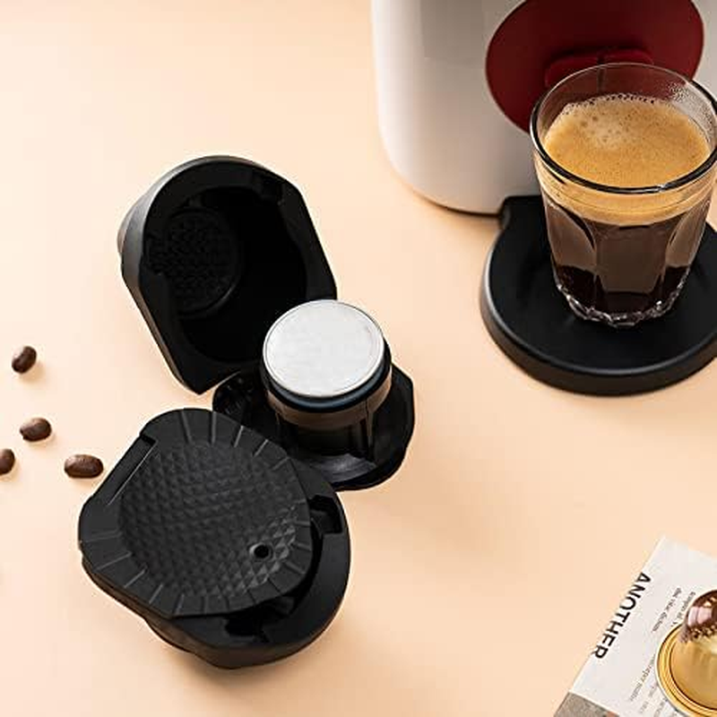 Reusable, Universal Fit Reusable Coffee Filters with Food Grade No BPA, Coffee Pods Adapter Converter Holder for Espresso Original Capsule for Dolce Gusto Brewer image number 3