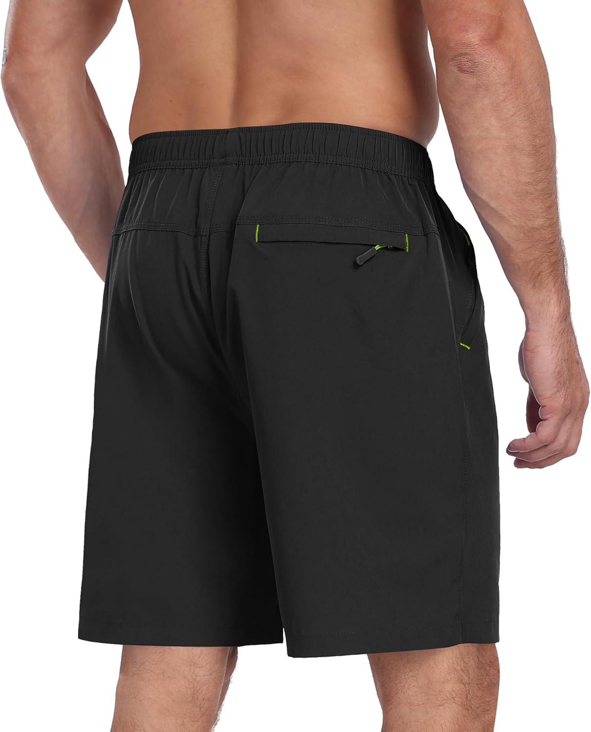 Gym Shorts for Men Quick Dry Fitness Sports Running Shorts Men Breathable with Zip Pockets