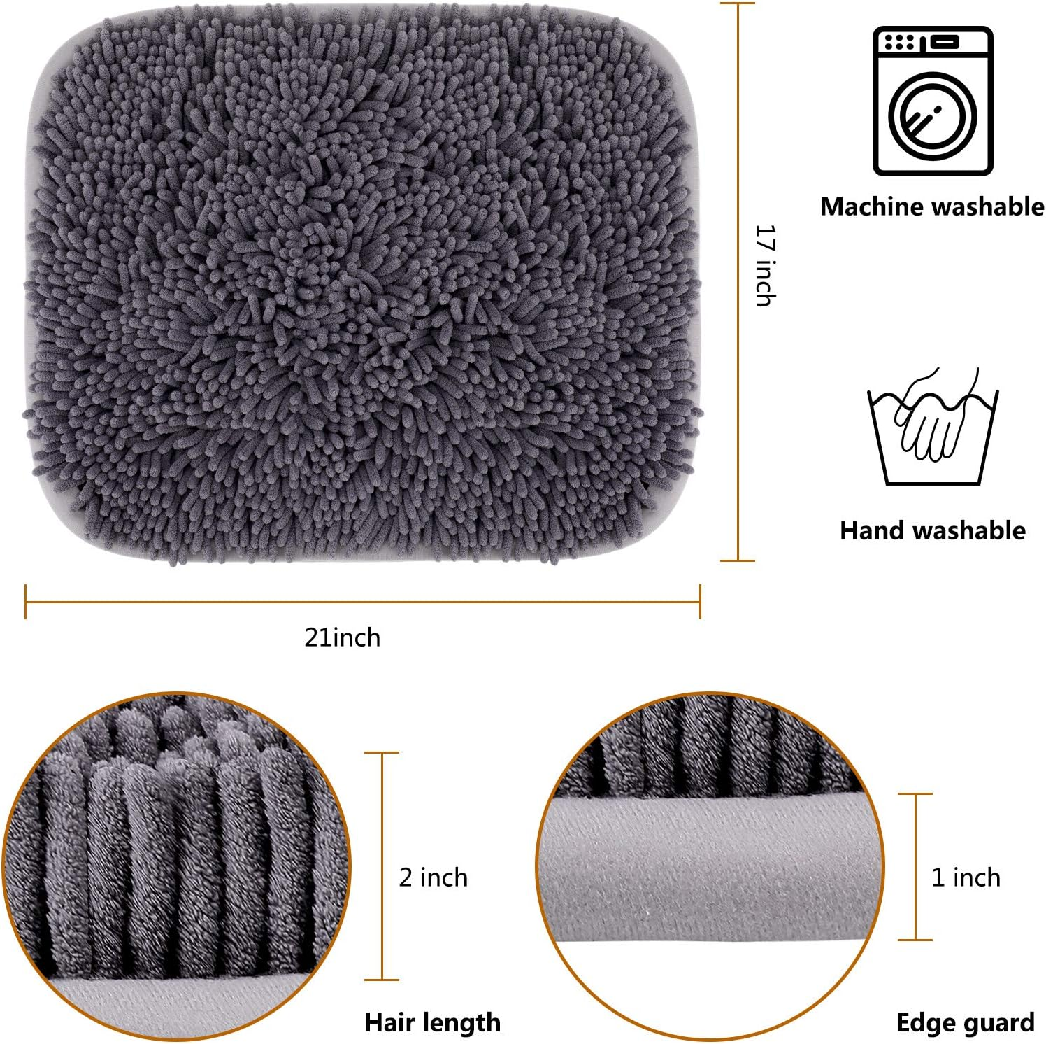 RUNDA Snuffle Mat for Dogs, 17'' X 21'' Dog Snuffle Mat Interactive Feed Game for Boredom, Encourages Natural Foraging Skills and Stress Relief for Small/Medium/Large Dogs image number 5