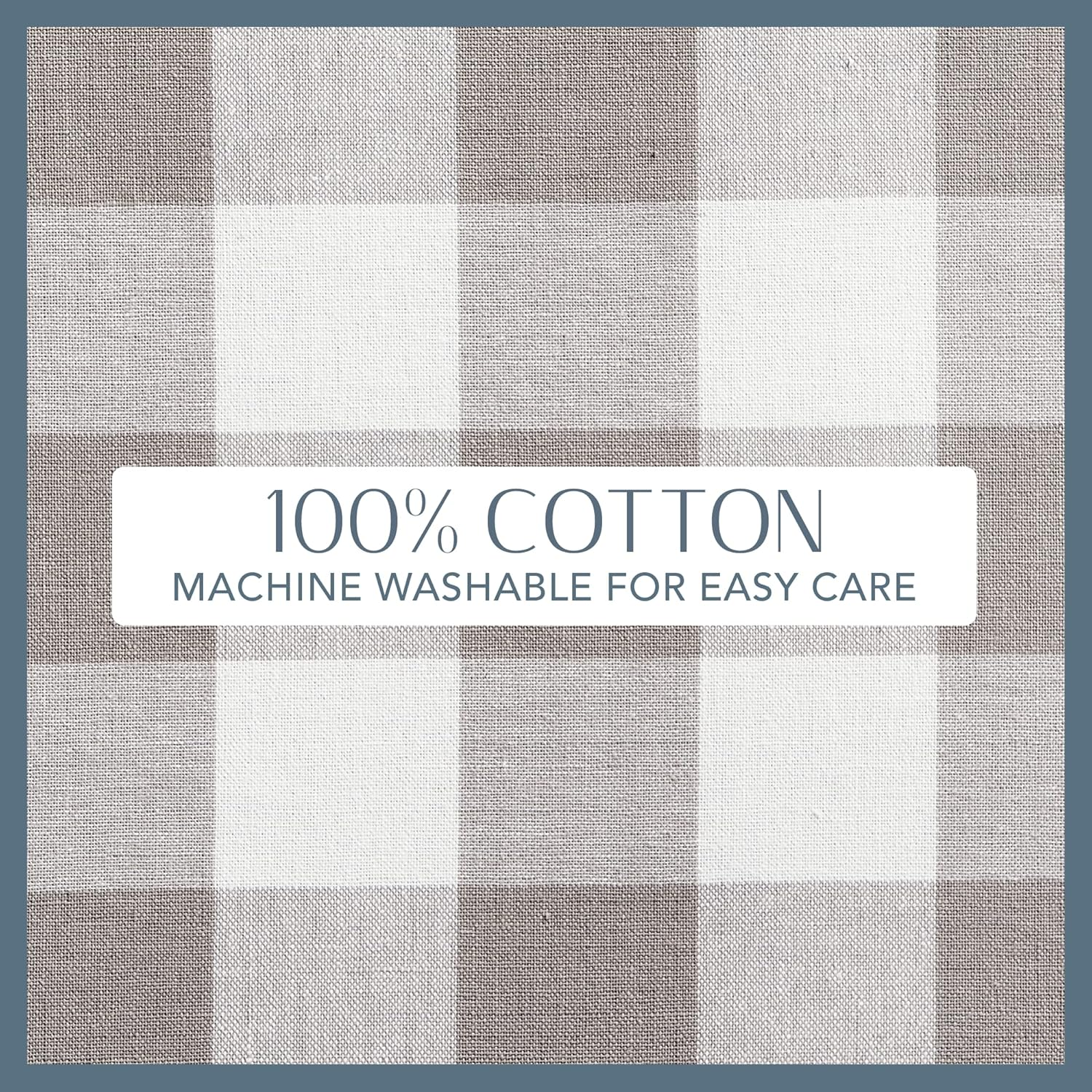 Elrene Home Fashions Farmhouse Living Buffalo Check Collection, Cotton, Gray/White, 28" X 33" (Apron) image number 4