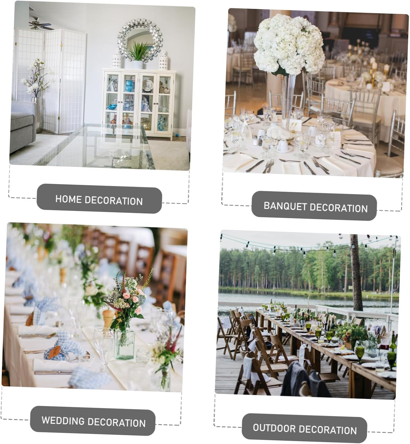 STOBAZA White Tree Branches 2Pcs Faux Birch Twigs for Vase Decoration Artificial Dried Stems for Home Holiday Decor image number 1