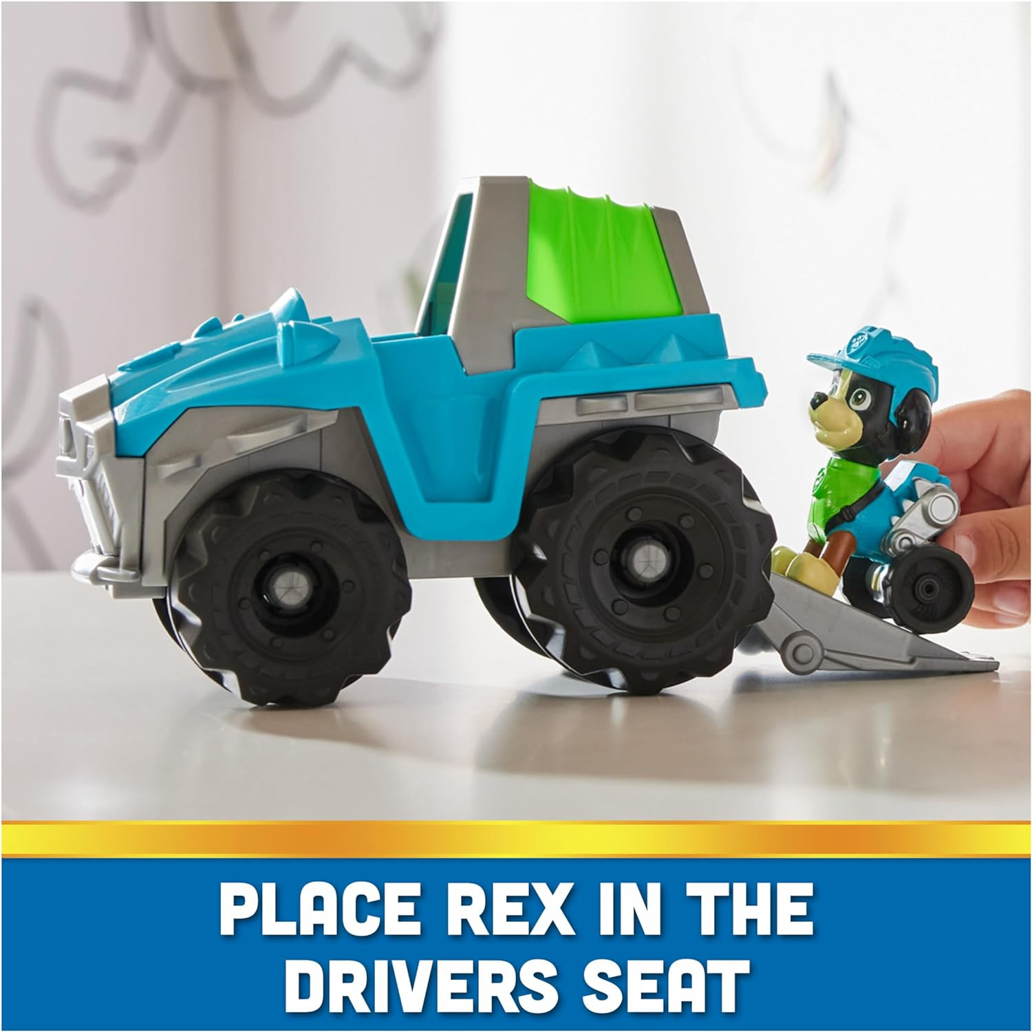 PAW Patrol, Rex&rsquo;S Dinosaur Rescue Vehicle, Toy Truck with Collectible Action Figure, Sustainably Minded Kids&rsquo; Toys for Boys & Girls Aged 3 and Up image number 6