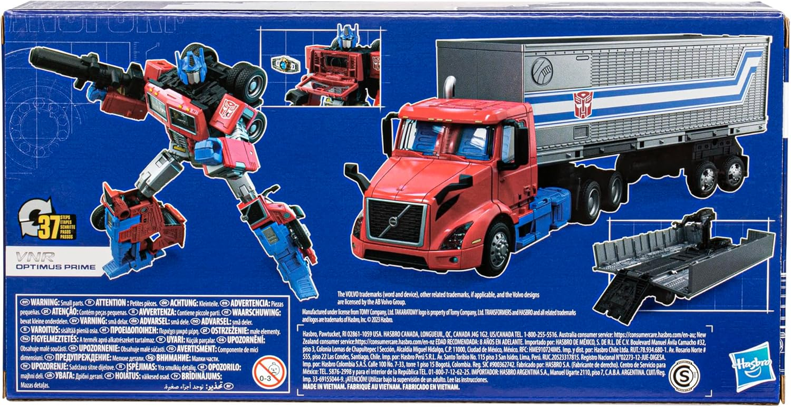 Transformers Toys Generations Volvo VNR 300 Optimus Prime Toy with Accessories, 7-Inch, Action Figure for Boys and Girls Ages 8 and Up image number 2
