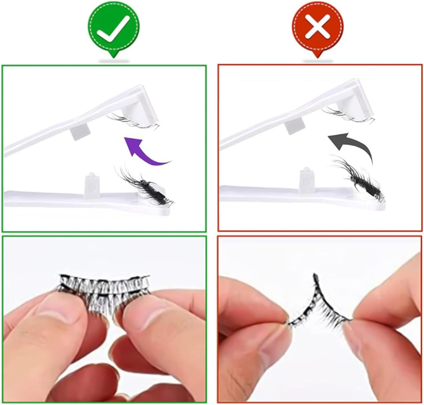 3 Style Magnetic Eyelashes, No Glue Needed Magnetic Lashes Natural Look, Reusable Lash Cluster Kit with Auxiliary Clip and Storage Box, Long Lasting Waterproof False Eyelashes for Girls Women image number 4