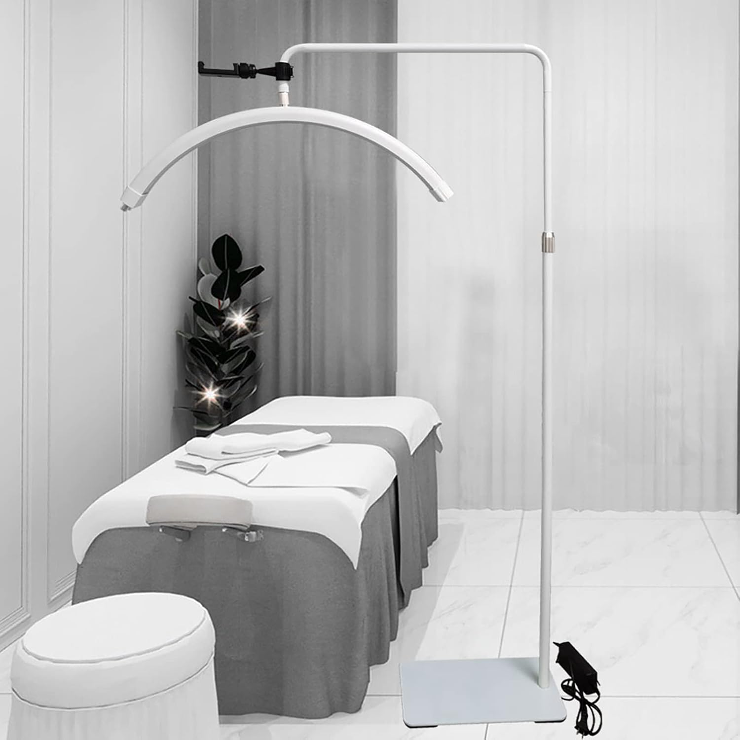 Lash Light Half Ring Light with Phone Holder - LED Floor Lighting for Eyelash Extensions, Beauty, Skincare, Eyelash, Eyebrows image number 5