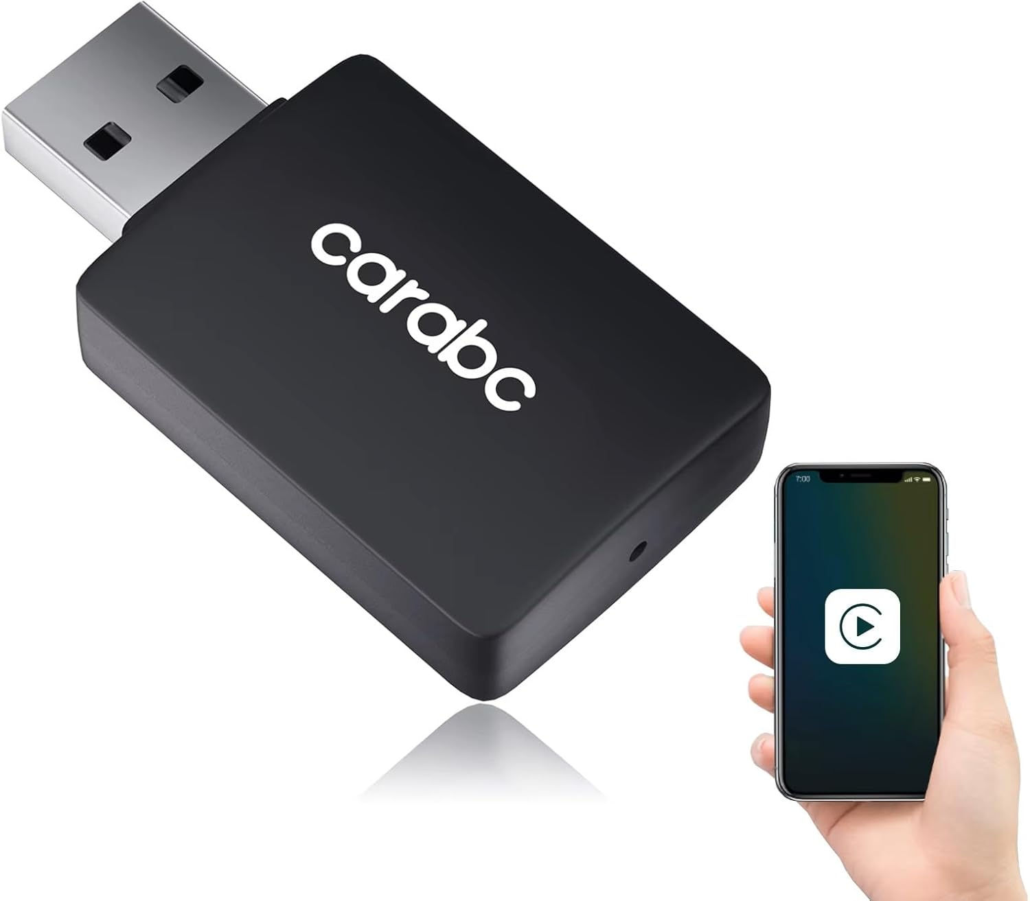 CARABC B1 Hottest Plug and Play Wireless Carplay Adapter Convert Wired Carplay to Wireless Carplay,Online Updates Keep Original Control,For Car from 2014 Onwards image number 1